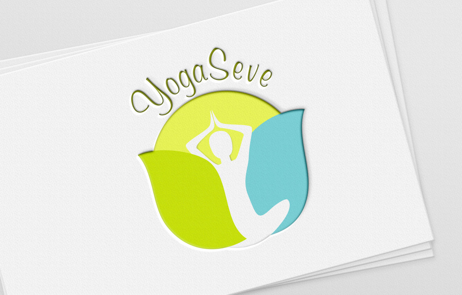 Création du logo de yogaseve, cours de yoga à Toulouse
