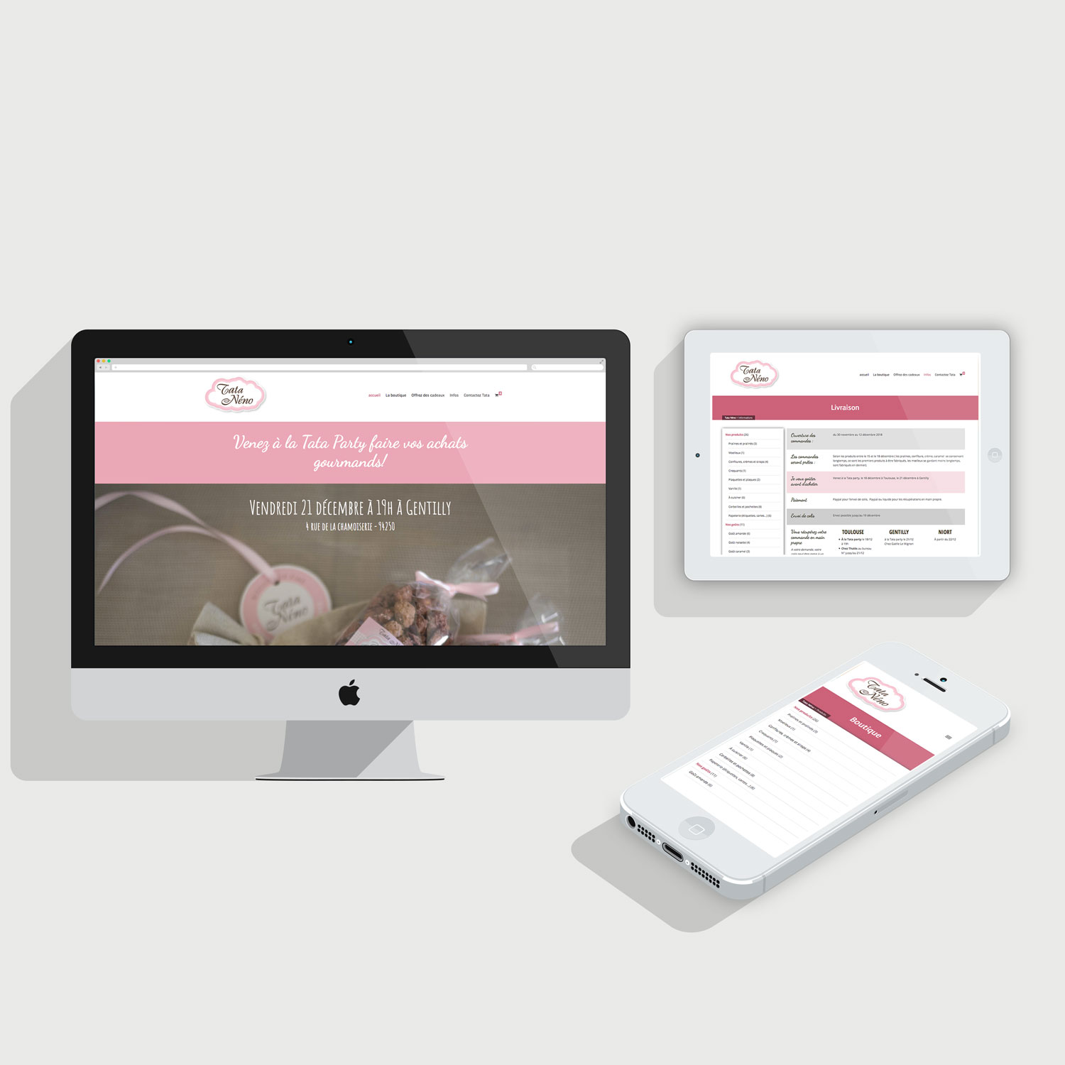 Image du site Responsive E-commerce de biscuiterie fine et biologique